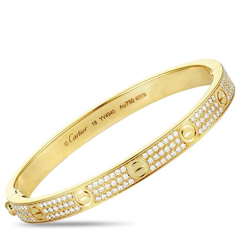 18k cartier bracelet|cartier 18k bangle price.